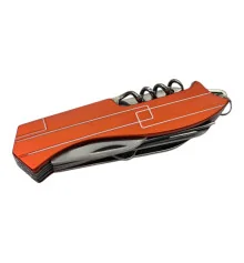 Нож складной с набором инструментов мультитул оранжевый (10 в 1) (9.5 см) купить в интернет магазине подарков ПраздникШоп