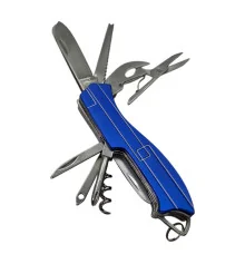 Нож складной с набором инструментов мультитул синий (10 в 1) (9.5 см) купить в интернет магазине подарков ПраздникШоп