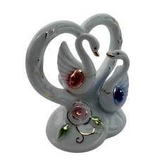 Лебеди с сердцем фарфор (11×11×7 см) купить в интернет магазине подарков ПраздникШоп