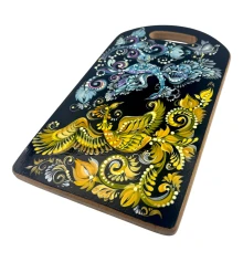 Доска кухонная «Песня Фениксов» ручная роспись (34×19.5×1.5 см) купить в интернет магазине подарков ПраздникШоп