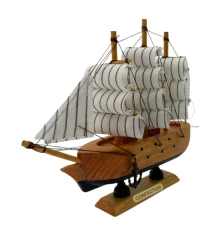 Модель парусника на подставке «Морской Бриг Мечты» (14.5×14.5×3.6 см) купить в интернет магазине подарков ПраздникШоп