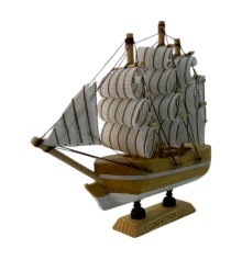 Модель парусника на подставке «Морская мечта» (14×12.5×3.3 см) купить в интернет магазине подарков ПраздникШоп