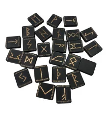 Руны «Скандинавские» темные с орнаментом купить в интернет магазине подарков ПраздникШоп