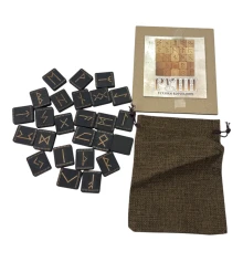 Руны «Скандинавские» темные с орнаментом купить в интернет магазине подарков ПраздникШоп