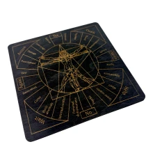 Таблица для работы с маятником «Магические воздействия» темная на английском языке (18×18×0.4 см) купить в интернет магазине подарков ПраздникШоп
