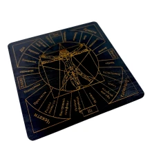 Таблица для работы с маятником «Магические воздействия» темная на украинском языке (18×18×0.4 см) купить в интернет магазине подарков ПраздникШоп