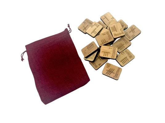 Руны «Кельтские руны Огам» (руны Друидов) светлые купить в интернет магазине подарков ПраздникШоп