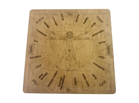 Таблица для работы с маятником «Магические воздействия» купить в интернет магазине подарков ПраздникШоп