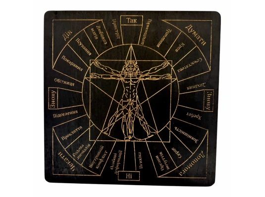 Таблица для работы с маятником «Магические воздействия» купить в интернет магазине подарков ПраздникШоп
