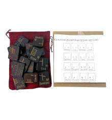 Руны «Кельтские руны Огам» (руны Друидов) темные купить в интернет магазине подарков ПраздникШоп