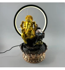 Фонтан «Ганеша с кристаллом» (29×19.5×5 см) купить в интернет магазине подарков ПраздникШоп