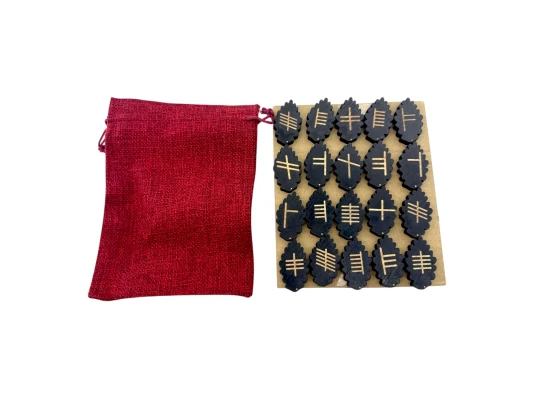 Руны «Кельтские руны Огам Листья» (руны Друидов) темные купить в интернет магазине подарков ПраздникШоп