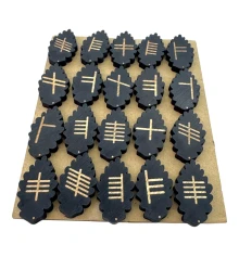 Руны «Кельтские руны Огам Листья» (руны Друидов) темные купить в интернет магазине подарков ПраздникШоп