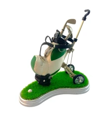 Письменный набор «Гольф» (pul cart) (20×20.5×11.5 см) зеленый купить в интернет магазине подарков ПраздникШоп