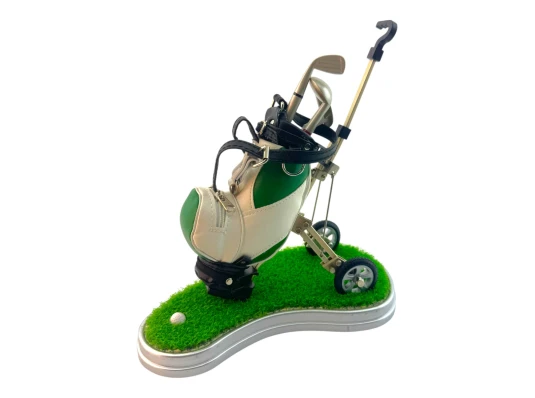 Письменный набор «Гольф» (pul cart) (20×20.5×11.5 см) зеленый купить в интернет магазине подарков ПраздникШоп