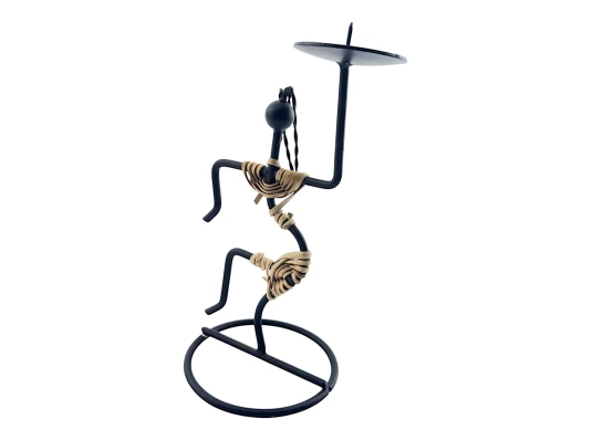 Подсвечник «Африканская Грация» металл (18 см) купить в интернет магазине подарков ПраздникШоп