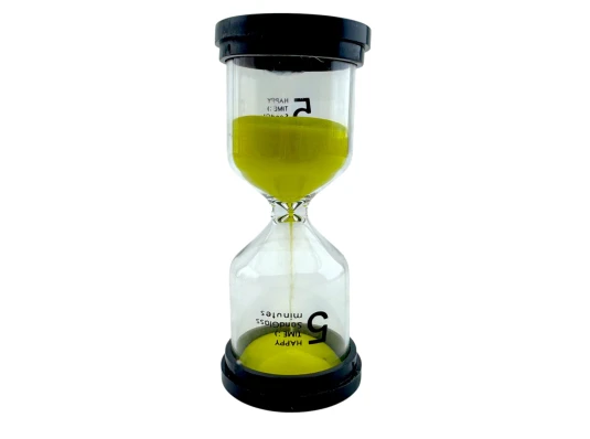 Часы песочные (5 минут) «Желтый песок» (10.5×4.5×4.5 см) купить в интернет магазине подарков ПраздникШоп