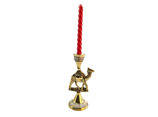 Подсвечник бронзовый с перламутром «Верблюд» (14.5×7×5.5 см) купить в интернет магазине подарков ПраздникШоп