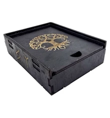 Шкатулка для скандинавских рун «Древо Жизни» (14×10.5×4 см) купить в интернет магазине подарков ПраздникШоп