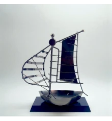 Техно-арт «Парусник» (26×22.5×9 см) купить в интернет магазине подарков ПраздникШоп