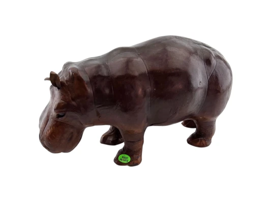 Бегемот из кожи (12") купить в интернет магазине подарков ПраздникШоп