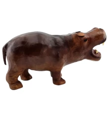 Бегемот из кожи (12") купить в интернет магазине подарков ПраздникШоп
