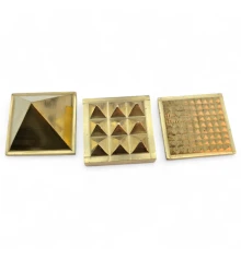 Пирамида энергетическая бронзовая (5×5×5 см) купить в интернет магазине подарков ПраздникШоп