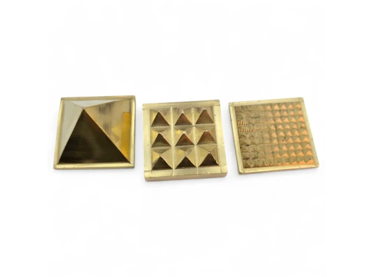 Пирамида энергетическая бронзовая (5×5×5 см) купить в интернет магазине подарков ПраздникШоп