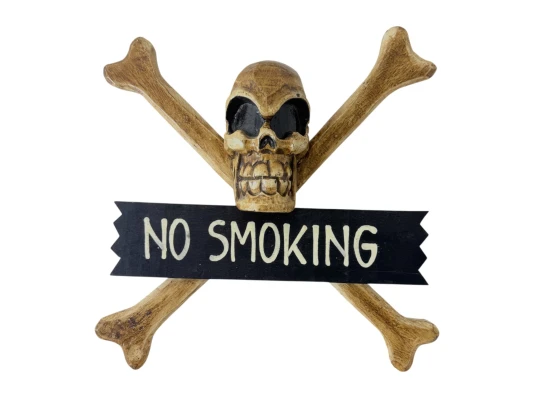 Череп с костями «No Smoking» (30×9×30 см) купить в интернет магазине подарков ПраздникШоп