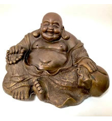 Хотей сидящий бронза (25 см) купить в интернет магазине подарков ПраздникШоп