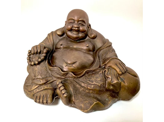 Хотей сидящий бронза (25 см) купить в интернет магазине подарков ПраздникШоп