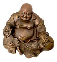 Хотей сидящий бронза (25 см) купить в интернет магазине подарков ПраздникШоп