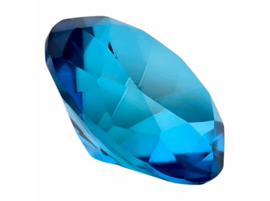 Кристалл хрустальный бирюзовый (7.9×4.7 см) купить в интернет магазине подарков ПраздникШоп