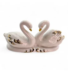 Лебеди пара фарфоровые (13×7×4.5 см) купить в интернет магазине подарков ПраздникШоп
