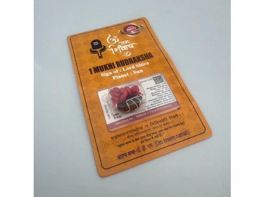 Амулет-талисман Рудракша 1 Мукхи (1 Лик) купить в интернет магазине подарков ПраздникШоп