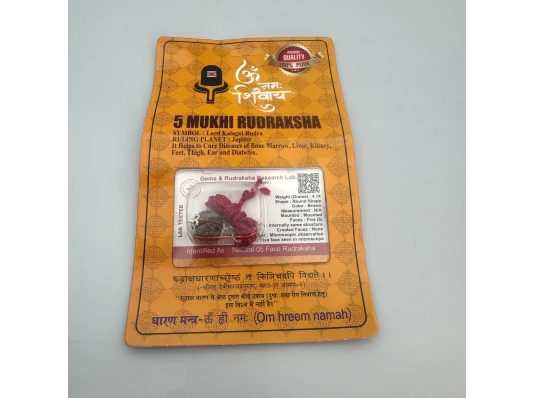 Амулет-талисман Рудракша 5 Мукхи (5 Ликов) купить в интернет магазине подарков ПраздникШоп