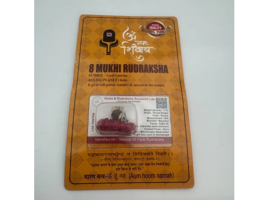 Амулет-талисман Рудракша 8 Мукхи (8 Ликов) купить в интернет магазине подарков ПраздникШоп