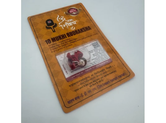 Амулет-талисман Рудракша 10 Мукхи (10 Ликов) купить в интернет магазине подарков ПраздникШоп