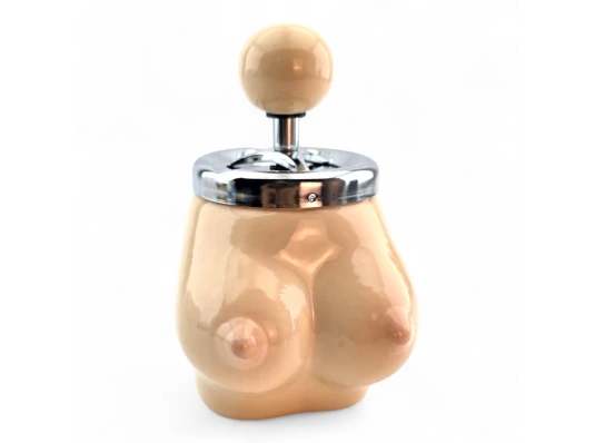 Пепельница с крышкой-вертушкой «Body Art» купить в интернет магазине подарков ПраздникШоп