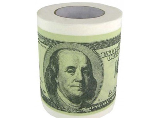 Туалетная бумага 100 долларов  купить в интернет магазине подарков ПраздникШоп