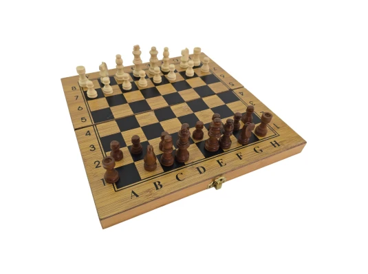 Нарды+шахматы из бамбука (29×29×2.3 см) купить в интернет магазине подарков ПраздникШоп