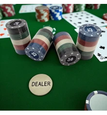 Покерные фишки в блистере (100 фишек) (19×20×4 см) (вес фишки 4 гр d-38 мм) купить в интернет магазине подарков ПраздникШоп