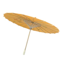 Зонтик из бамбука и шелка желтый (55×82 см) купить в интернет магазине подарков ПраздникШоп