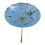 Зонтик из бамбука и шелка голубой (55×82 см) купить в интернет магазине подарков ПраздникШоп