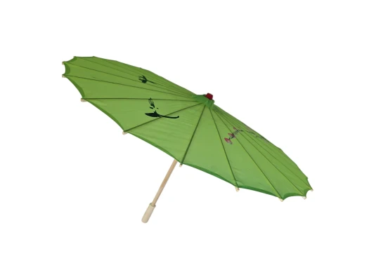 Зонтик из бамбука и шелка зеленый (55×82 см) купить в интернет магазине подарков ПраздникШоп