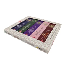 Набор благовоний HEM Masala 5 ароматов по 15 г Moon Rain Forest Lavender White Musk Chandan купить в интернет магазине подарков ПраздникШоп