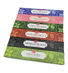 Masala Gift Pack 15 Gms-Heaven Sense Подарочный набор благовоний HEM Масала 6 ароматов + подставка купить в интернет магазине подарков ПраздникШоп