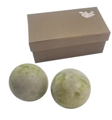 Шары массажные нефритовые в футляре (d-4.2 см) купить в интернет магазине подарков ПраздникШоп
