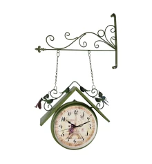 Часы станционные (d-25 см 47×68×10.5 см) купить в интернет магазине подарков ПраздникШоп