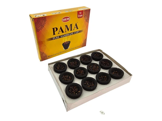 Pama Pure Sambrani Cup HEM 12 шт. ароматические чаши купить в интернет магазине подарков ПраздникШоп